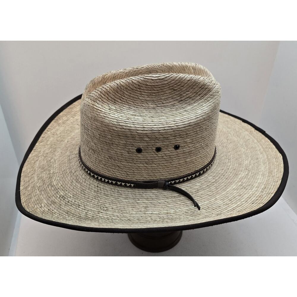 Resistol Jason Aldean Western Cowboy Hat Size US XL Straw with Band - Picture 4 of 11